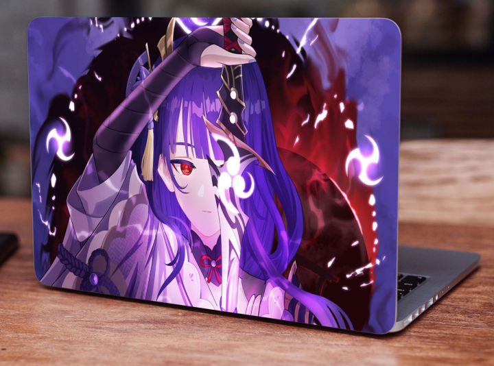 Baal Raiden Shogun Laptop Back Vinyl Skin Sticker 13 13.3 14.6 15 15.4 15.6 Inches Laptop Skin Stickers
