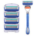 Genuine Gillette Fusion Razor 5 Layer Sharp for Safely Shaving Replacement Razor. 