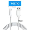 Tecno Original USB Cable - Tecno Mobile Charging USB To Micro USB Cable - Android Phones Charging Cable & Data Transfer Cable. 