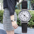 Simple Women Small Round Dial Arabic Numbers Analog Quartz Wrist Watch Gift. 