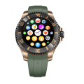 Zero® Regal AI Pro Smartwatch 1.19" AMOLED Screen | Bluetooth Calling, 107 Sports Modes, Health Monitoring | Stainless Steel Case with Stainless steel chain strap | Best Price Smartwatch for Men, Women, IOS & Android Users. 