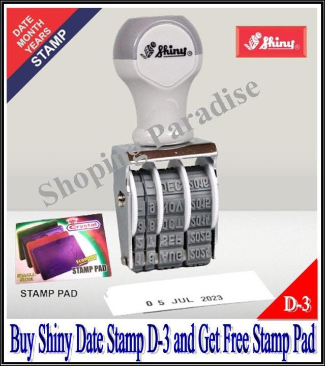 Shiny Manual Date Stamp D-3 mm