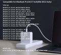MacBook pro 85W Charger, AC 85w (85W-M1) Power for MacBook Pro-13/15/17 Inch by QIU SHUI. 