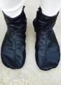 Black Leather Socks Mozay for Hajj Umrah With Velcro and Zipper For Winter - Unisex. 