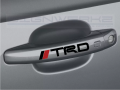 4 Pcs (Black) TRD Car Door Handle Stickers Decals Waterproof. Auto Styling Vinyl Sticker Decoration.. 