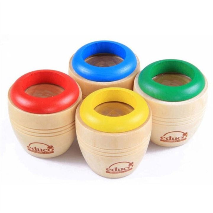 Children's Fun Rotating Wooden Kaleidoscope Puzzle Early Education Polygon Mirror Bee Eye Magic Caleidoscope Gadgets Children