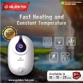 Golden Fuji - Electric Water Heater - 15 Liters Tank - Electric Shock Proof - Triple Power Selection. 