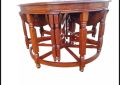 Coffee Table Round Living Room Japanese Style Modern Contemporary Solid Wooden Table Stools Tea Table Rosewood. 