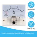 MA DC 30A Analog Ammeter Panel 0-30A Current Meter Analog Amperemeter Panel. 
