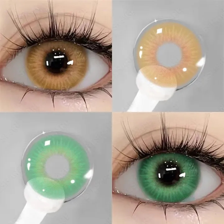 1 Pair New Color Contact Lenses / Lens / Lenses for girls / Color lens ...