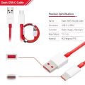 Dash Charge Type C Cable for One Plus 5,5T,6,6T & 7 Red. 