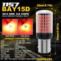 Double Point RED Led Light Bulbs For Car (2 Pcs) 1157 BAY15D For Brake Light Or Turn Signal Waterproof, High Quality, Super Brightness Hazard / Blinker led Lights. 