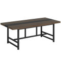 Dinning Table 6 People, Home & Kitchen Table with Metal Frame. 