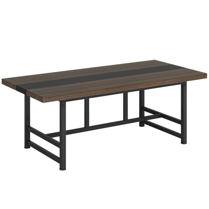 Dinning Table 6 People, Home & Kitchen Table with Metal Frame