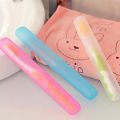 Pack of 2 - Random Color Toothbrush Case Holder, Portable Plastic Toothbrush Case Convenient Toothbrush Protector Cover Tube Shaped Holder, Toothbrush Protector Cover. 
