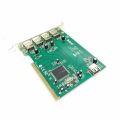 D-Link DU-520 USB 2.0 PCI Card 5 Port High Speed Host Controller 4+1 Port 5 Port USB 2.0 PCI Controller interface card 1x internal 4x external 5 Port PCI to USB 2.0 HUB PCI Expansion Card PCI 2.0 USB 5 Port Card for Desktop Computer ( Branded Used ). 