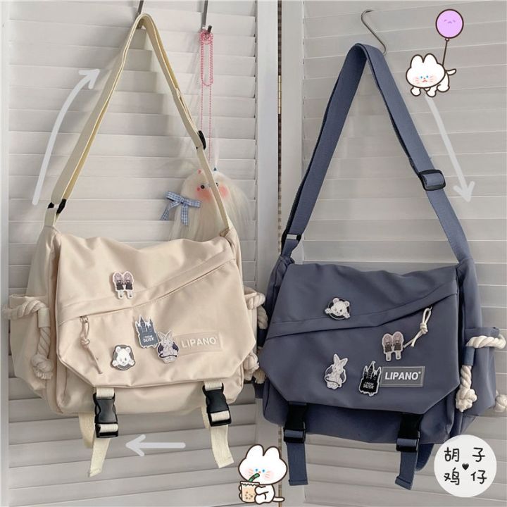 Korean%20ins%20style%20large%20capacity%20single%20shoulder%20bag%20men's%20Japanese%20Harajuku%20retro%20work%20clothes%20girl%20student%20messenger%20bag%20-%20Image%203