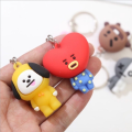 3D KPOP BTS BT21 Keychain Collection Keyring COOKY CHIMMY SHOOKY RJ. 
