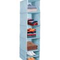 Closet Organizer Hanging Storage Bag Wardrobe Cloth Organizer 5/6 Layers Shelf Foldable Clothing Storage Rack Shelves. 