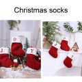 Christmas Stocking Classic Alphabet Letters Christmas Stocking. 