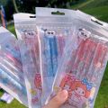 AGSEE Office Accessories Click Action Pen Signature Pen Black 0.5mm Writing Pen Cinnamoroll My Melody Stationery Cartoon Gel Pens Signing Pen Ballpoint Pressable Pens. 
