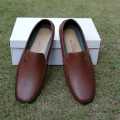 Brown Importia Synthetic Leather Loafer Shoes For Men. 