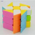 Cuber Speed Windmill 3x3 stickerless Bright Magic Cube Wheel Color 3x3x2 Speed Cube Puzzle  | Fisher Cube. 
