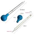 Panda Online 10ml Rubber Head Glass Dropper Glass Pipette Lab Dropper Pipet With Scale Line. 