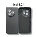 Itel S24 Back Cover Soft Official Clothe Inside Liquid Silicone Camera Protection Phone Case for Itel S24. 