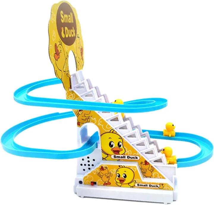 Duck%20Climbing%20Stairs%20Toy%20Children%20Roller%20Coaster%20Toy%20Set%20Duck%20Race%20Track%20Set%20With%20LED%20Flashing%20Lights,%20Music%20-%20Image%202