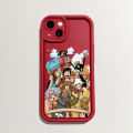 Hontinga for iPhone 16 Pro Max 16 Plus Back Cover One Piece Luffy Pattern Ladder Soft Camera Protection Rubber Phone Case. 