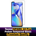 Tecno Spark 10 Pro Glass Protector, Polished Screen Tempered Glass with Scratch Resistance. 