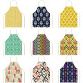 Geometric Pattern Apron Linen Children Adults Wave Triangle Nordic Sweet Apron for Home Kitchen Cooking Baking 55x68cm. 