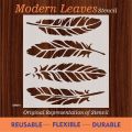 MOdren leaves Reusable Stencil For wall Painting Art DIY Home Decor, Album Crafts and Canvas ID 316. 