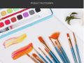 Professional 12pcs Multi Shapes Artist Paint Brush Set Watercolors Acrylic Oil Painting Supply Nylon Hair for All Purpose Artist Professional Kits. 