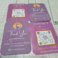 Customized QR code Business Card/Business Tags/Double Side Print/Single Side Print/Connect with me Social Media QR Code Business Card/Small Business Cards/Personalized logo Business Card/Black high quality Business Cards /Round Corners cards. 