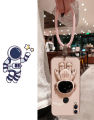 Maitus for Samsung Galaxy M62 F62 Back Cover with Ring Lanyard Buckle Astronaut Stand Holder Luxury 6D Plating Shiny Cases Soft Silicone Square Phone Case for Boy Girls. 