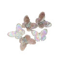 5pcs Girls Transparent Butterfly Pink Hairpin Women Fashion Hair Clips. 