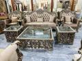 "Luxurious Chinioti Wood Handcrafted Sofa Sets - 7 & 5 Seater". 
