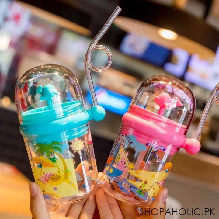 Whale Spray Baby Sippy Cup With Straw For Kids - 250ml