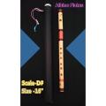 D sharp medium scale side blown bamboo flute Bansuri. 