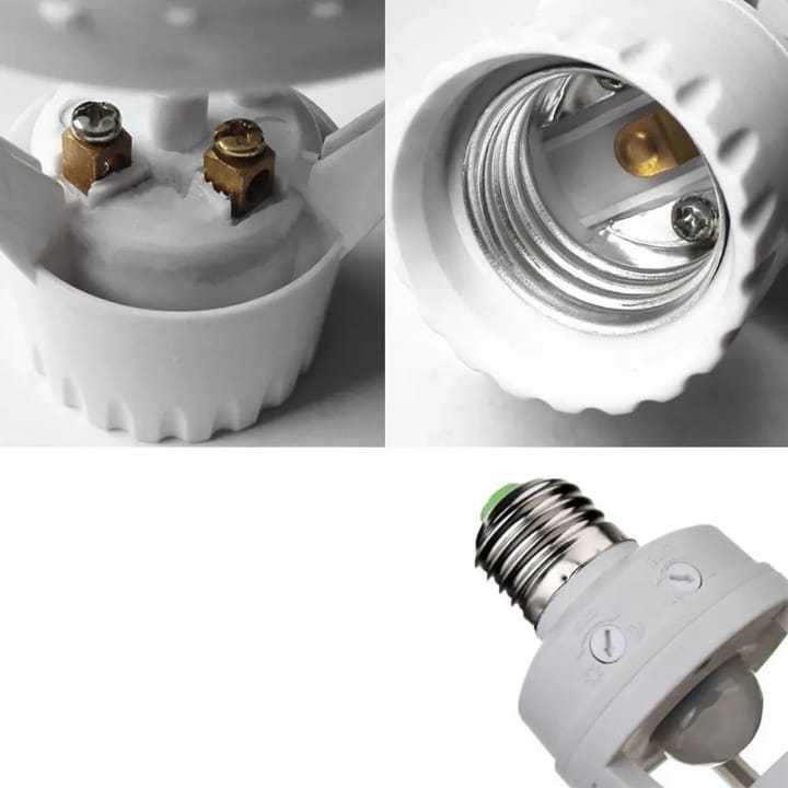 "360%C2%B0%20Smart%20PIR%20Motion%20Sensor%20Bulb%20Holder%20%7C%20Automatic%20E27%20Light%20Socket%20Adapter%20with%20Adjustable%20Timer%20&%20Lux%20Control%20%7C%20Energy%20Saving%20Lamp%20Base%20for%20Home%20&%20Office"%20-%20Image%203