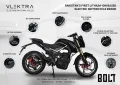 VLEKTRA BOLT | 2000W | Electric motorcycle | Yellow/Black/Green. 