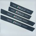 SPARCO Logo Side Door Edge Guard Door Sill Scuff Plate Protection Strips Carbon Fiber -4 Pieces-. 