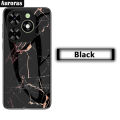 For Tecno Spark 20C 20 Phone Case Fashion Marble Pattern Phone Case Tempered Glass Protected Soft Silicone Bumper for Tecno Spark 20 20C Cover Casing HP. 