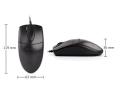 A4Tech OP-620D Optical Mouse (Black) - ( NKS ). 