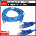 SpeedX LAN Cable 9 meters (30 feet) / 10 Yards Cat 6 Ethernet Cable Fixed Connectors Internet Wire. 