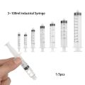 1/5pcs High quality 5~100ml Cat feeding tools Liquid Dispenser Plastic Syringe Measuring Syringes Transparent Screw Type. 
