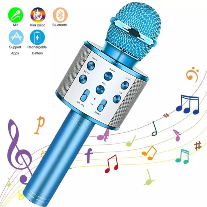 K12%20Karaoke%20Portable%20Bluetooth%20Speaker%20With%202%20Wireless%20Microphone%20Home%20Family%20Kids%20Gift%20-%20Image%205