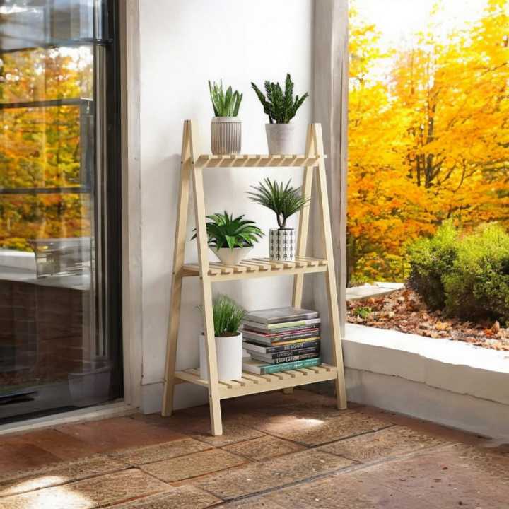 Wooden%20Plant%20Stand%202&3%20Tier%20Foldable%20Flower%20Pot%20Display%20Solid%20Wood%20Floor%20Shelf%20Rack%20Two-Three%20layer%20Storage%20Balcony%20Folding%20Flower%20Stand%20QuickShipper%20-%20Image%203